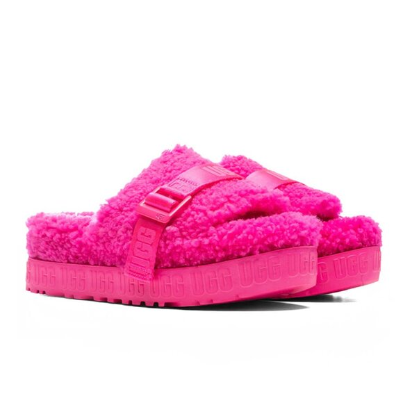 UGG Shoes - UGG Women's Fluffita Platform Slipper Slides Sandals in Taffy Pink